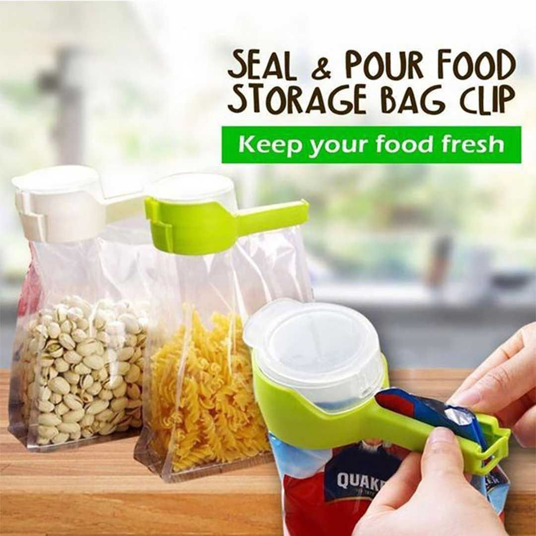 Bag Clips For Food,Bag Clips With Cap Pour Spout,Chip Clips For Bags ...