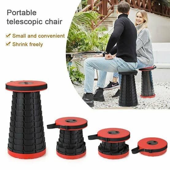 Outdoor Telescopic Stool Retractable Chair Seat Portable Fishing Stool  Folding Adjustable Stool Camping Picnic Retractable Seat Folding Adjustable  - ANH Wholesale